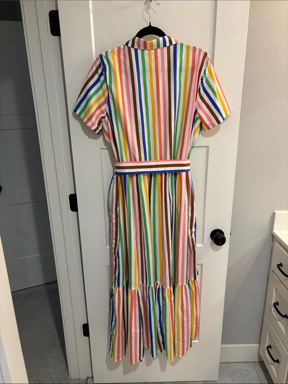 Target Multicolor Stripe Shirtdress with Tie Belt